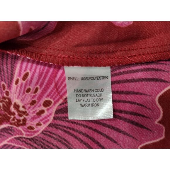 Bailey 44 Womens Red & Pink Floral Long Sleeve Button-Up Shirt. Size L, NWT - Picture 4 of 8